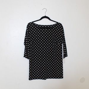 Dolce & Gabbana black & white silk blouse